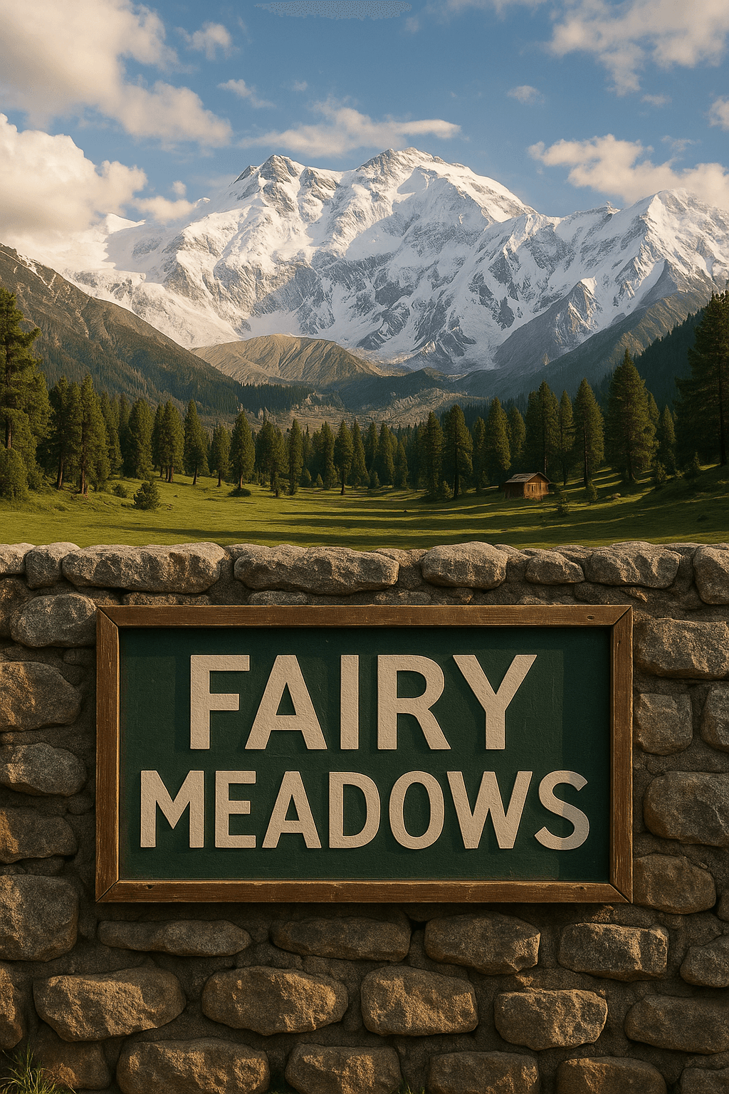 Fairy Meadows Wall Image form bottom - Summer vacation trip